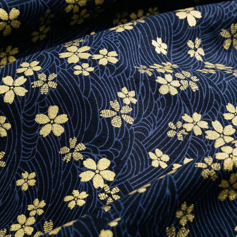 Japanese Style Printed Cotton Fabric for DIY Hanfu & Traditional Clothing