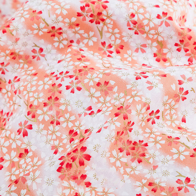 Japanese Style Printed Cotton Fabric for DIY Hanfu & Traditional Clothing