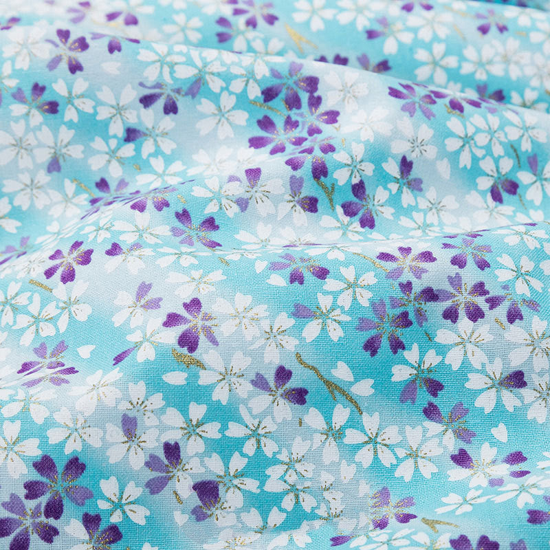 Japanese Style Printed Cotton Fabric for DIY Hanfu & Traditional Clothing