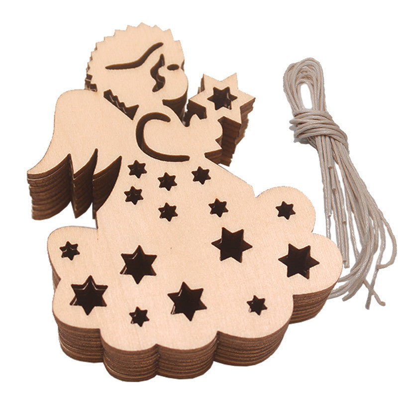 Holiday Decorations Set - Carved Angel, Candle, Tree, Elk & More, Home & Garden