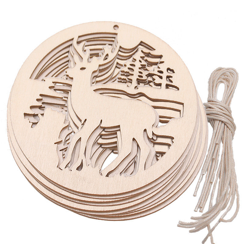 Holiday Decorations Set - Carved Angel, Candle, Tree, Elk & More, Home & Garden
