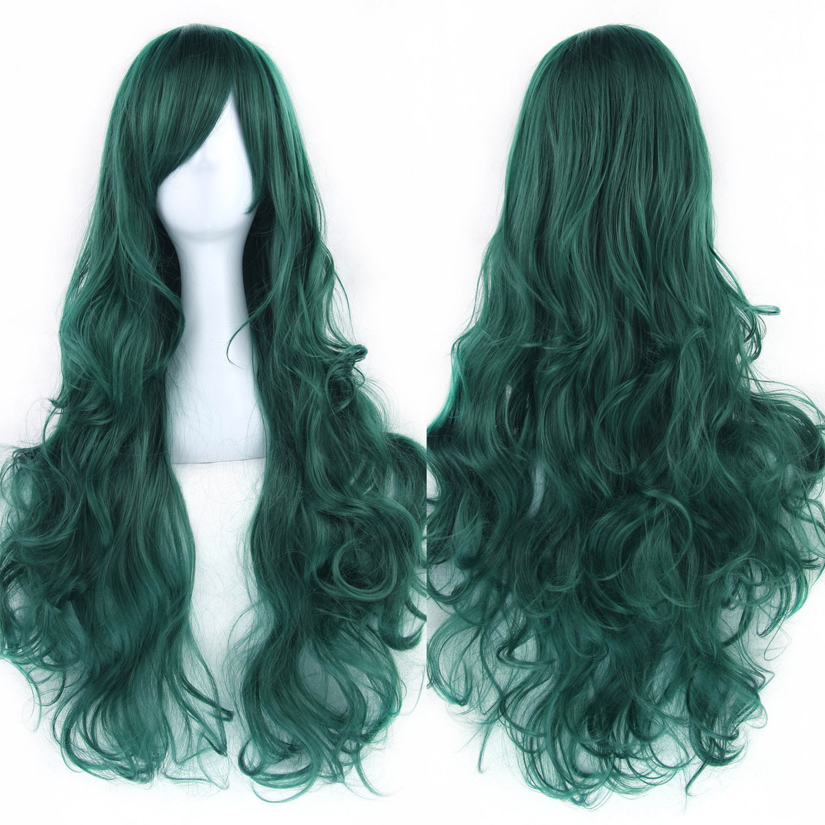 Colorful Cosplay Wig with High-Temperature Fiber, Long Curly Style