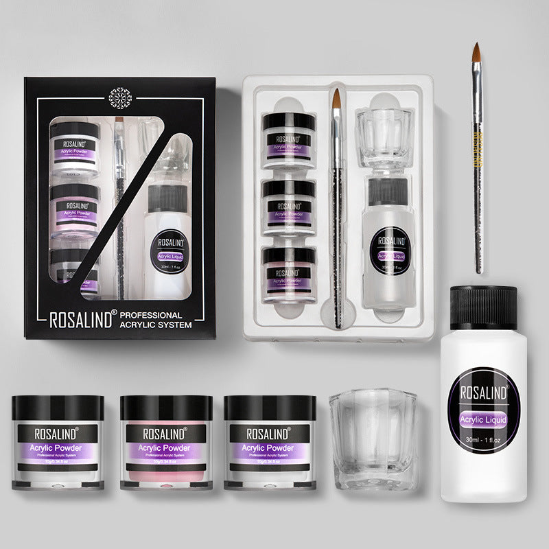 Acrylic Nail Extension Kit - 6pcs Professional Manicure System