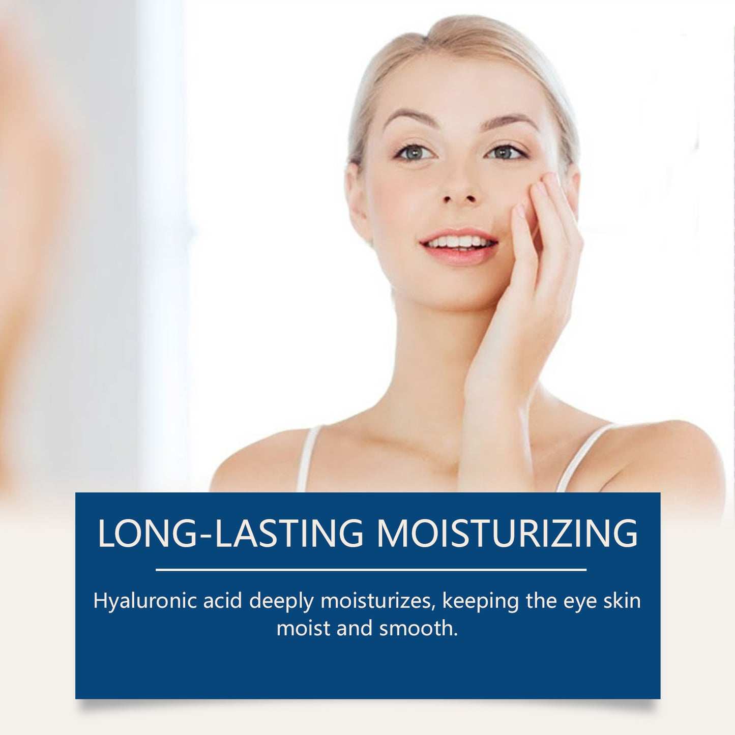 Moisturizing Firming Eye Cream with Hyaluronic Acid for Dark Circles