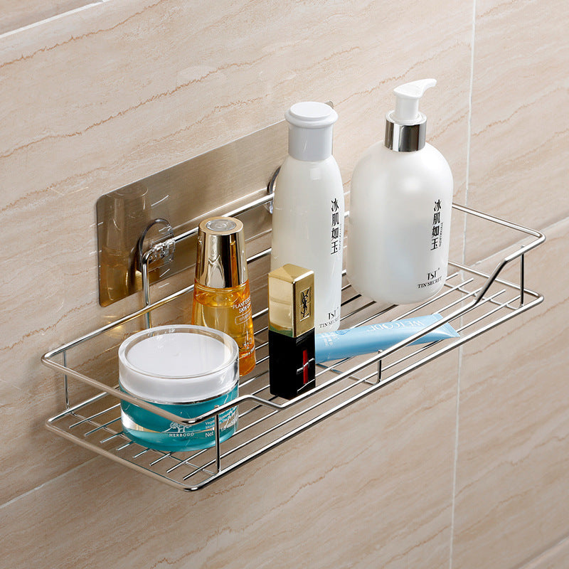 Stainless Steel Bathroom Towel Storage Rack - Wall Mounted, 10kg Load Capacity