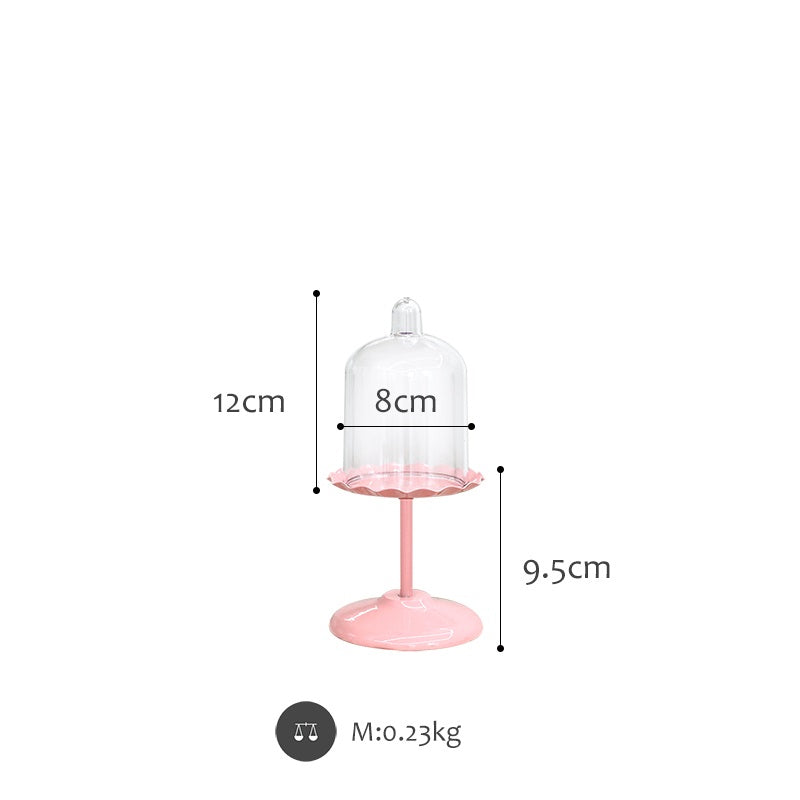 Wedding Dessert Table Pink Cake Stand - Elegant Metal Display for Cakes