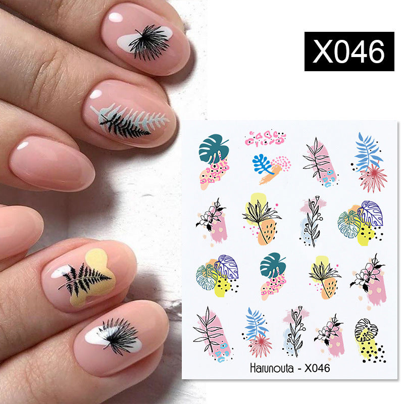 Fruit Animal Butterfly Flower Nail Stickers for Nail Art - Multicolor