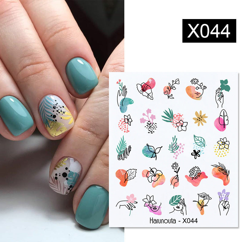 Fruit Animal Butterfly Flower Nail Stickers for Nail Art - Multicolor