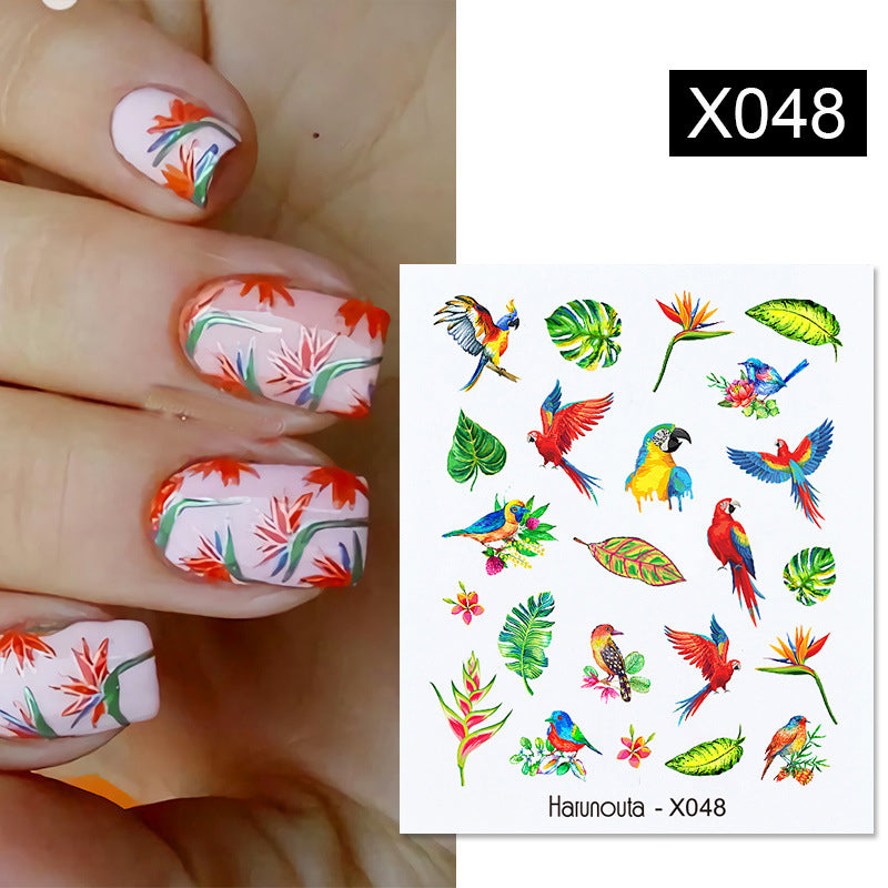 Fruit Animal Butterfly Flower Nail Stickers for Nail Art - Multicolor