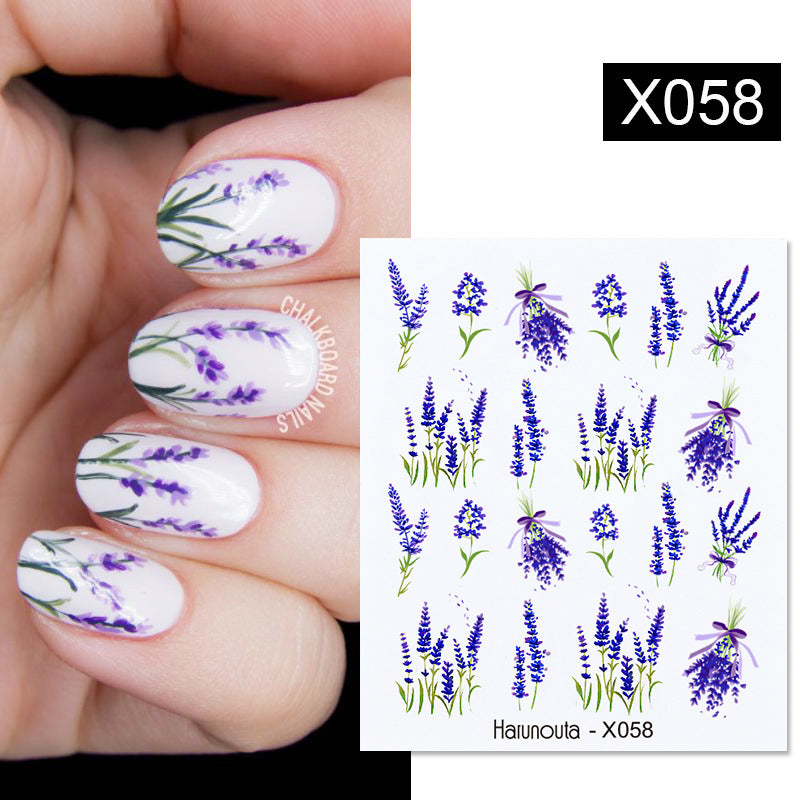 Fruit Animal Butterfly Flower Nail Stickers for Nail Art - Multicolor