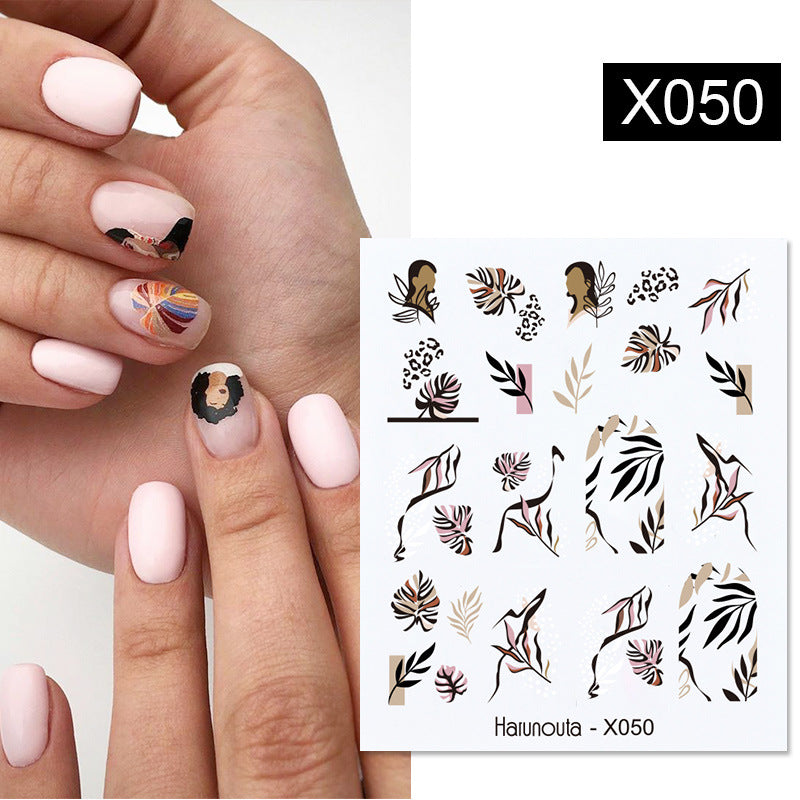Fruit Animal Butterfly Flower Nail Stickers for Nail Art - Multicolor