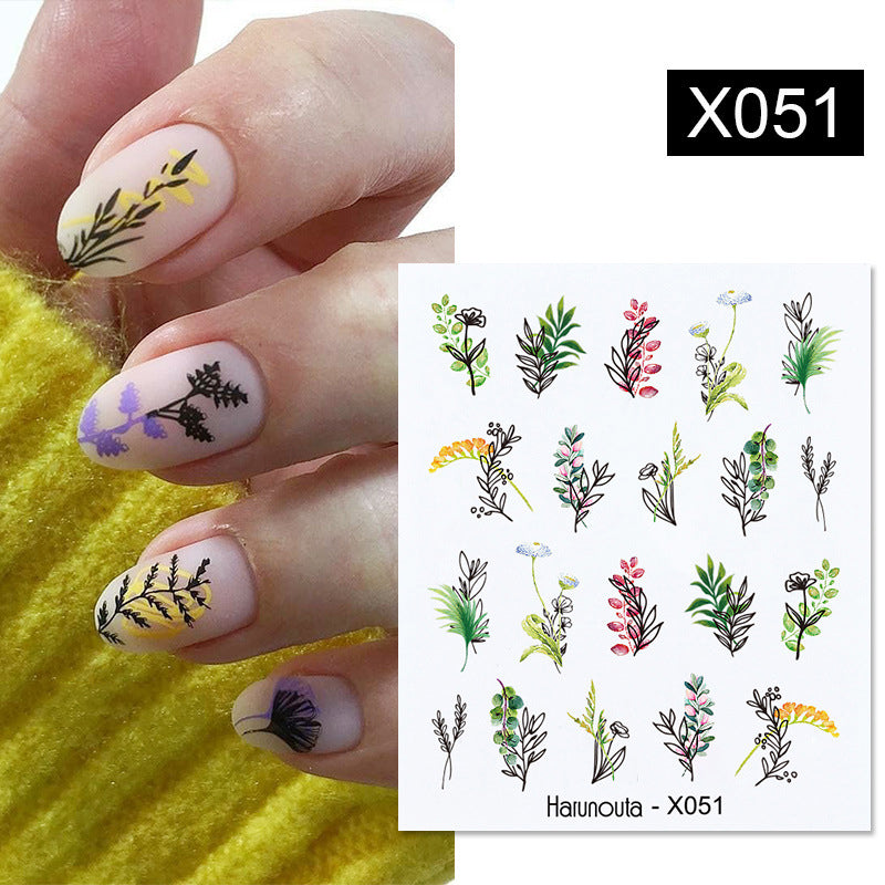 Fruit Animal Butterfly Flower Nail Stickers for Nail Art - Multicolor