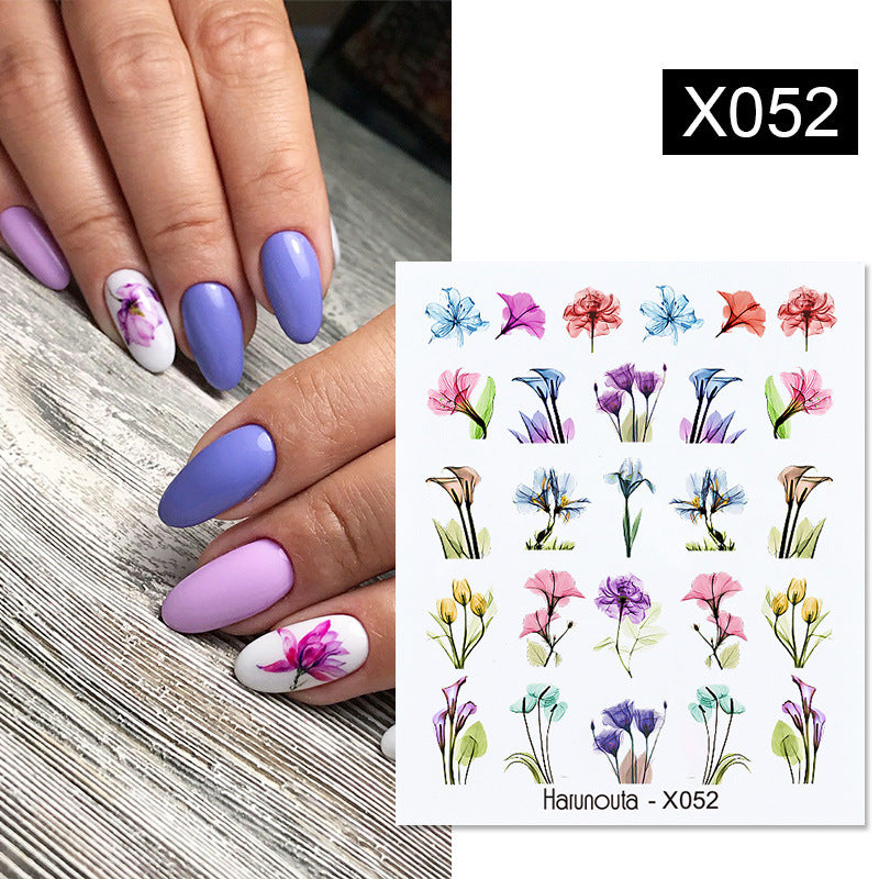 Fruit Animal Butterfly Flower Nail Stickers for Nail Art - Multicolor