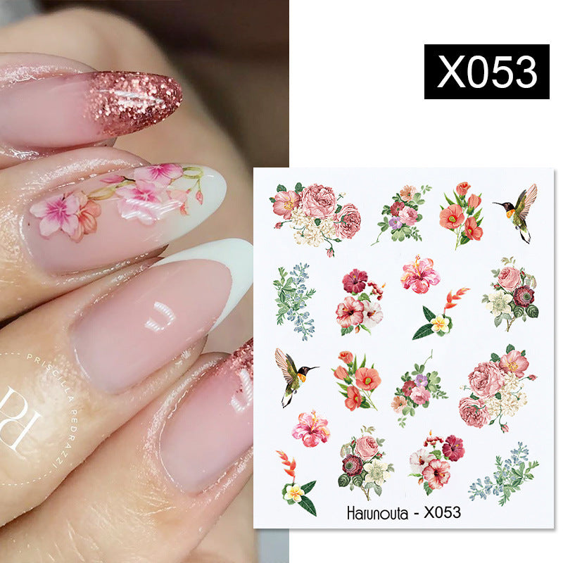 Fruit Animal Butterfly Flower Nail Stickers for Nail Art - Multicolor