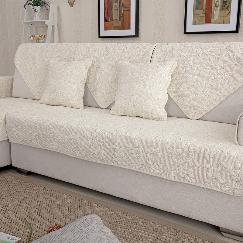 Cotton Sofa Cushion Cover Four Seasons Non-Slip Nordic Style Home Decor