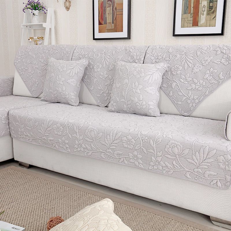 Cotton Sofa Cushion Cover Four Seasons Non-Slip Nordic Style Home Decor
