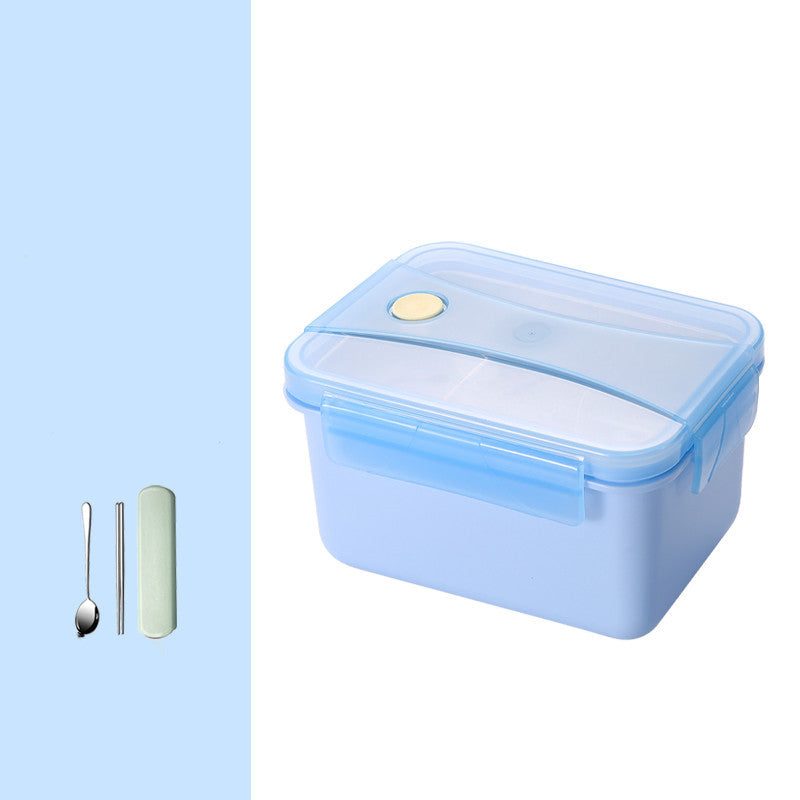 Self-Heating Portable Lunch Box with Stainless Steel Partitioned Container for Camping & Travel