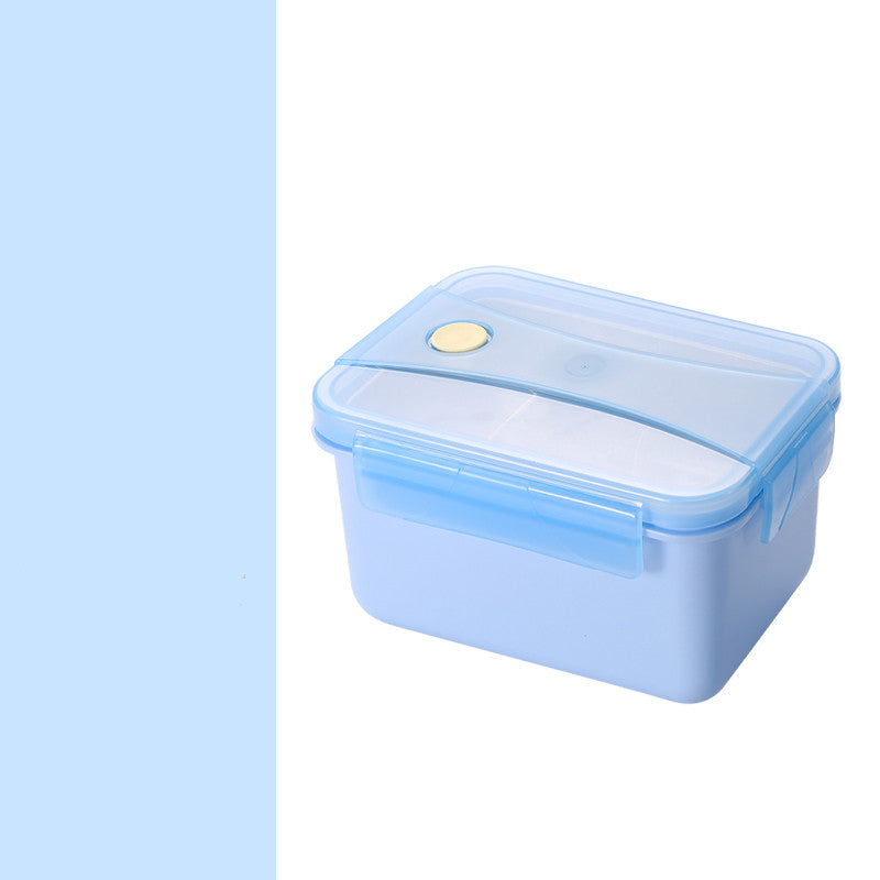 Self-Heating Portable Lunch Box with Stainless Steel Partitioned Container for Camping & Travel