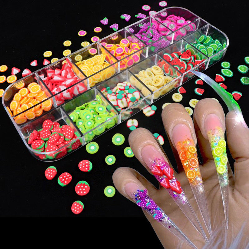 Fruit Slice Nail Art Stickers DIY Material for Manicure Decor