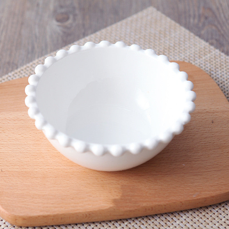 Creative Ceramic Bowl & Plate Set | Irregular Shape Kitchen Dinnerware