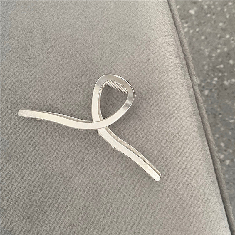 Hair Clip on Back of Head with Metal Clamp - Electroplated Alloy Hair Accessory