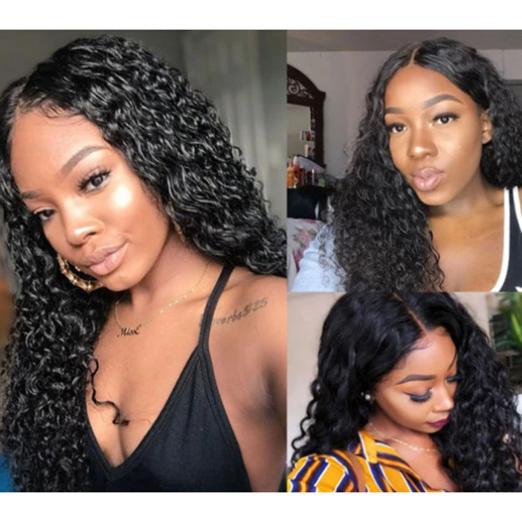 10 inch Small Curly Long Human Hair Rolls - Black