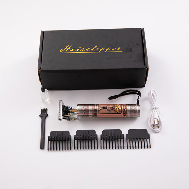 Electric Hair Clipper Set with 5 Interchangeable Heads