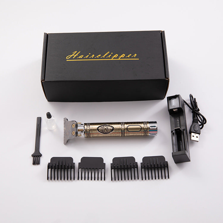 Electric Hair Clipper Set with 5 Interchangeable Heads