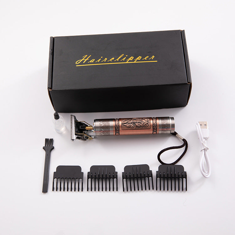 Electric Hair Clipper Set with 5 Interchangeable Heads