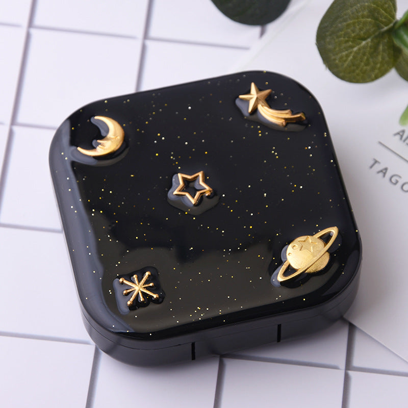 Starry Sky Contact Lens Case Box - Plastic Storage Organizer