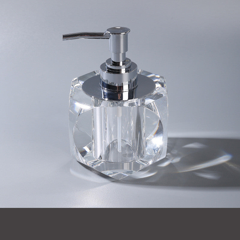 European Style Crystal Hand Soap Dispenser Bottle for Bathroom & Home