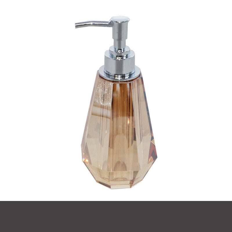 European Style Crystal Hand Soap Dispenser Bottle for Bathroom & Home