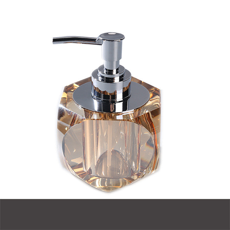 European Style Crystal Hand Soap Dispenser Bottle for Bathroom & Home