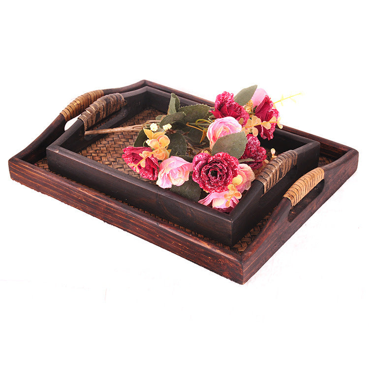 Wooden Handicraft Beauty Salon Tray for Organizing Supplies