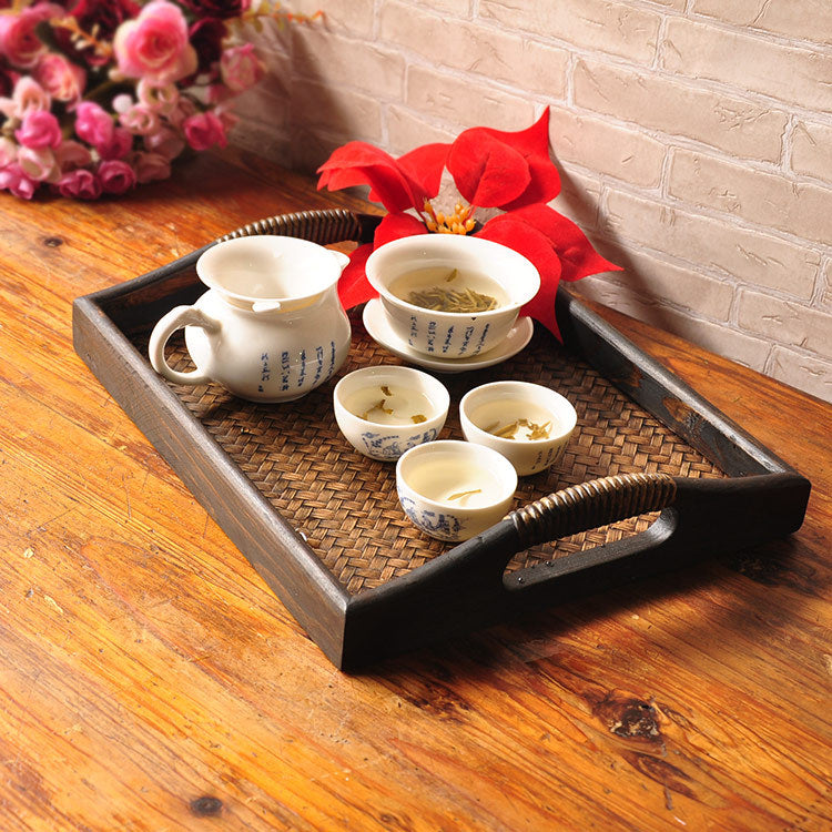 Wooden Handicraft Beauty Salon Tray for Organizing Supplies