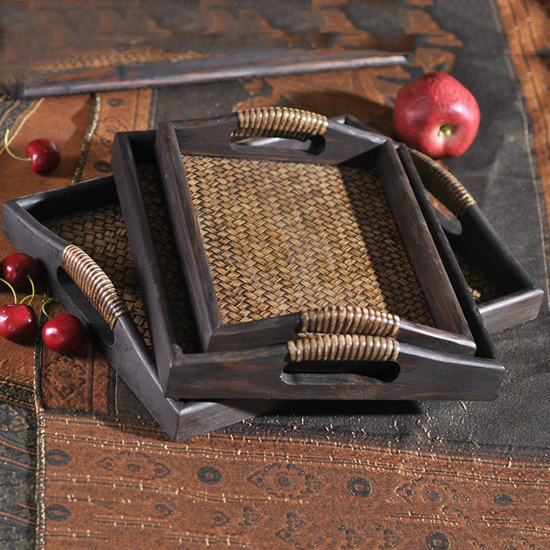 Wooden Handicraft Beauty Salon Tray for Organizing Supplies