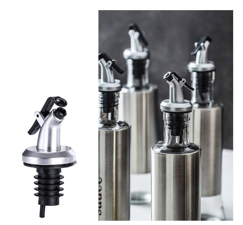 Kitchen Oil Dispenser Bottle Stainless Steel & Glass 200ml-500ml Options