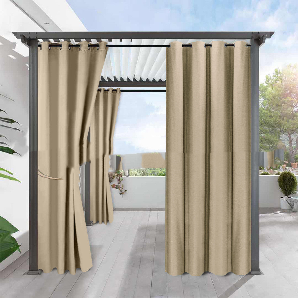 Blackout Waterproof Window Curtain - Heat Insulation & Sunblock, Home & Garden
