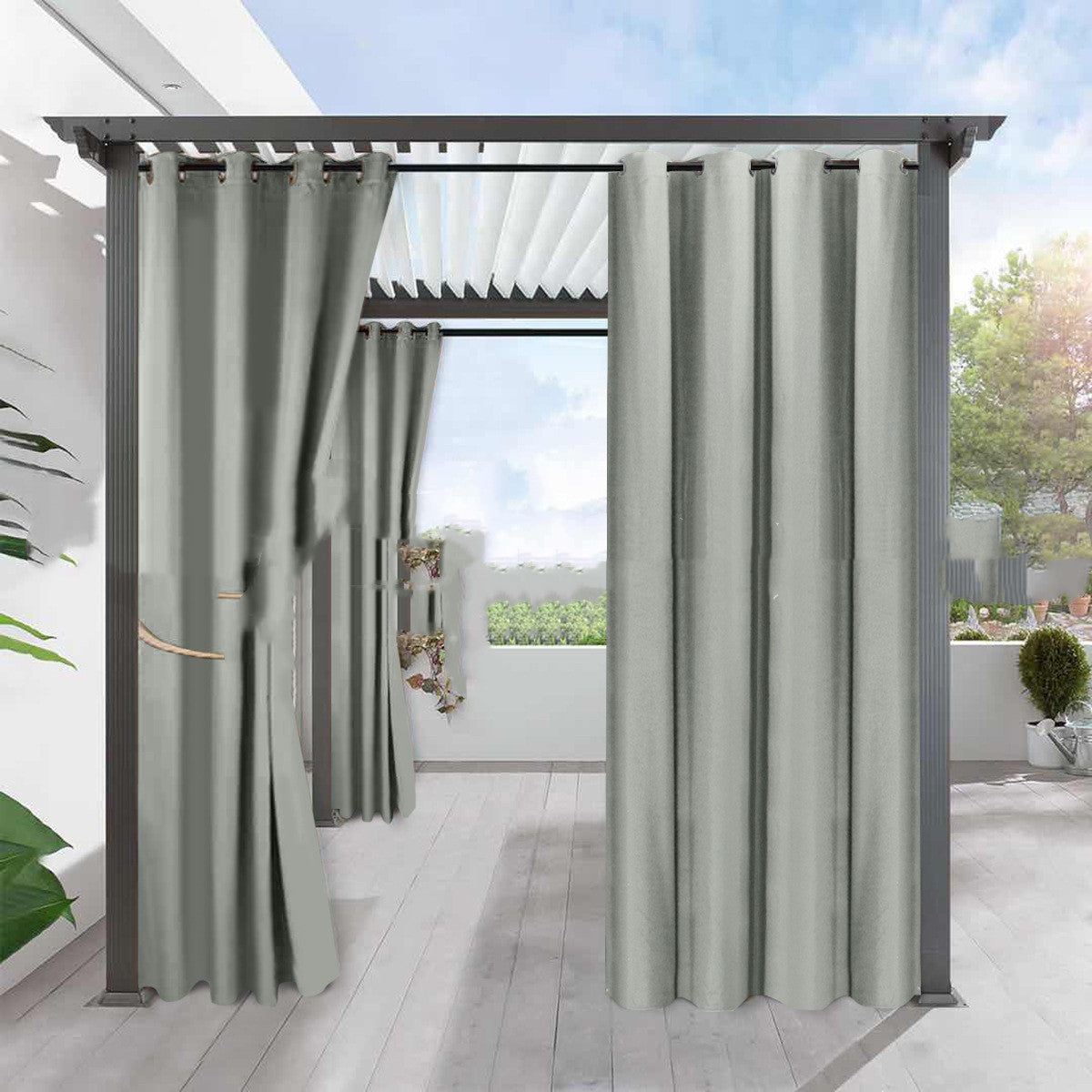 Blackout Waterproof Window Curtain - Heat Insulation & Sunblock, Home & Garden