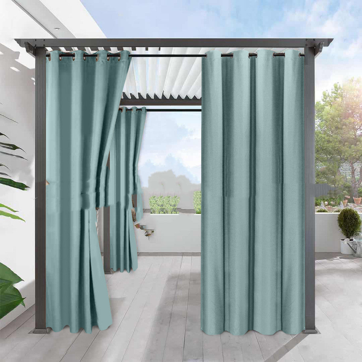 Blackout Waterproof Window Curtain - Heat Insulation & Sunblock, Home & Garden