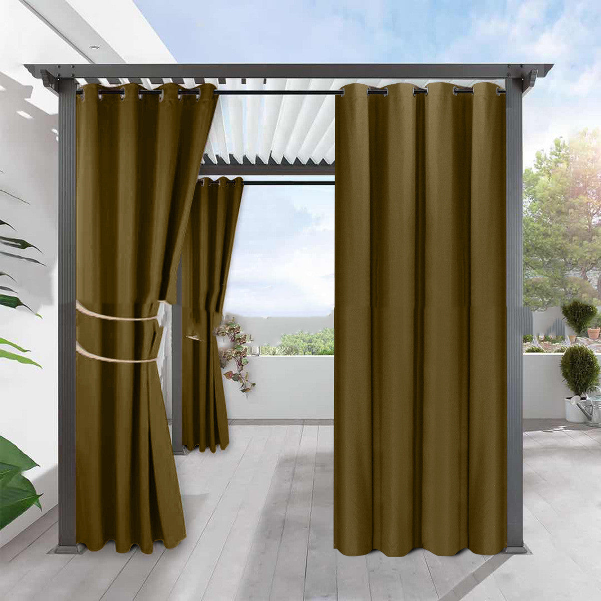 Blackout Waterproof Window Curtain - Heat Insulation & Sunblock, Home & Garden