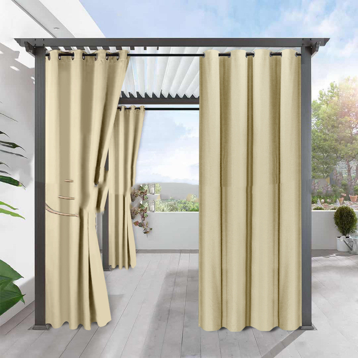 Blackout Waterproof Window Curtain - Heat Insulation & Sunblock, Home & Garden