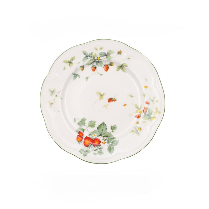 Ceramic Pastoral Style Baking Tray and Dinnerware Set - Round, Oval, Bowls
