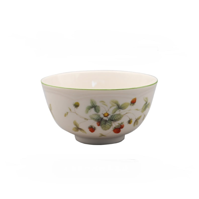 Ceramic Pastoral Style Baking Tray and Dinnerware Set - Round, Oval, Bowls