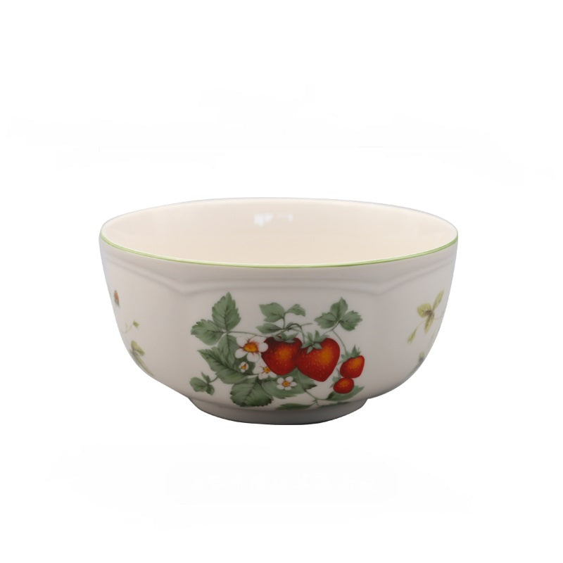 Ceramic Pastoral Style Baking Tray and Dinnerware Set - Round, Oval, Bowls