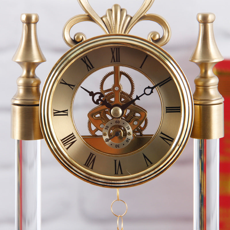 Gold Crystal Ball Clock - Elegant Home Decor & Gift