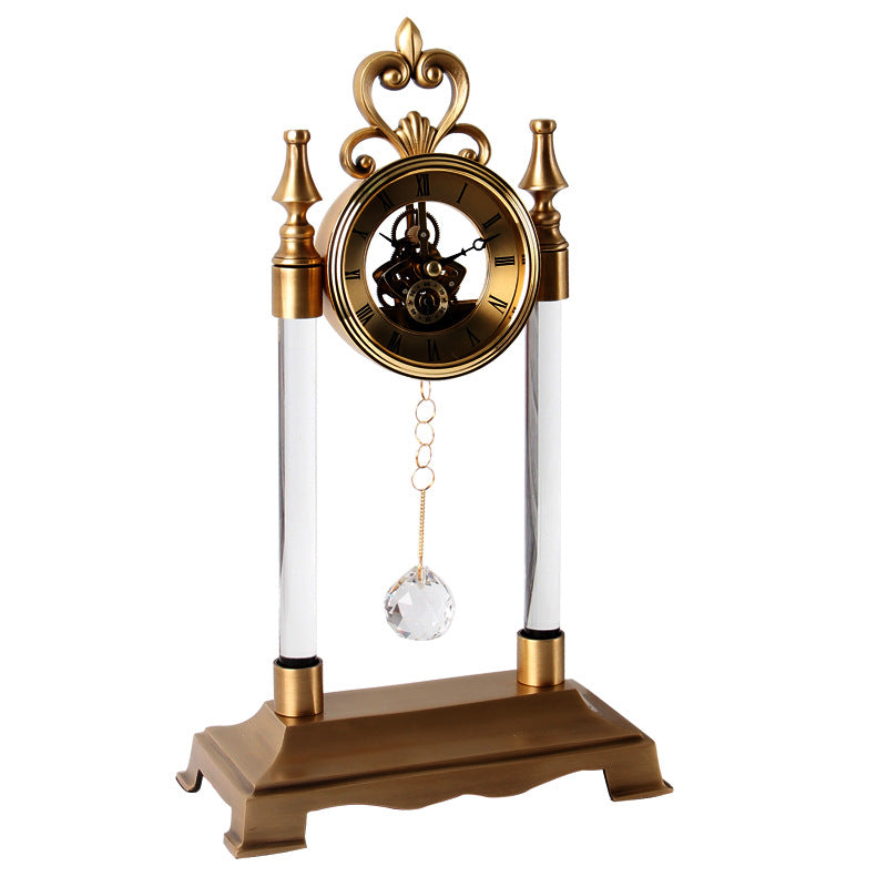 Gold Crystal Ball Clock - Elegant Home Decor & Gift