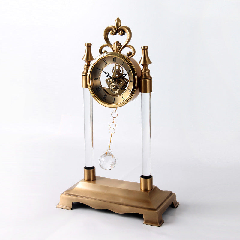 Gold Crystal Ball Clock - Elegant Home Decor & Gift