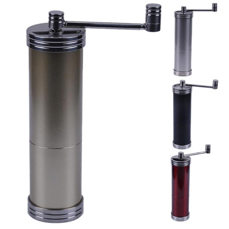 Manual Coffee Grinder Stainless Steel Portable Coffee Bean Mill - Multi-Color