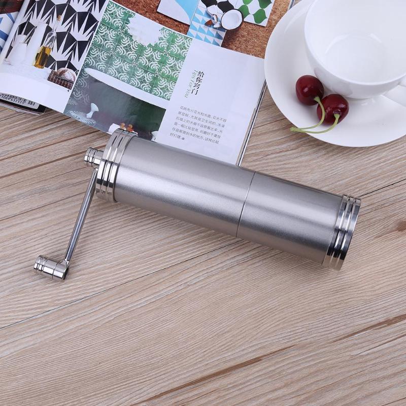 Manual Coffee Grinder Stainless Steel Portable Coffee Bean Mill - Multi-Color